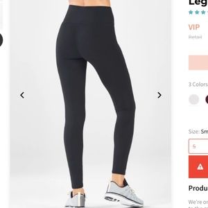 NWT Fabletics High-Waisted Black Legging S